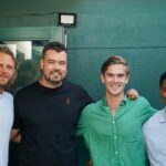 ndividuals photographed from left to right include: Lucas Johnson-Barker and Jürgen Stroebel (3 Capital Ventures) as well as Timothy Treagus and Mzwandile (Mzee) Sotsaka (Yazi)